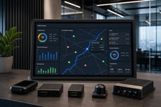 Fleet Telematics System Realistic Display