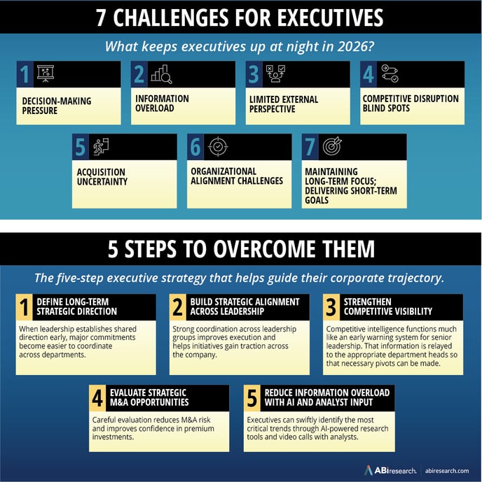 5-Step Executive Strategy Graphic