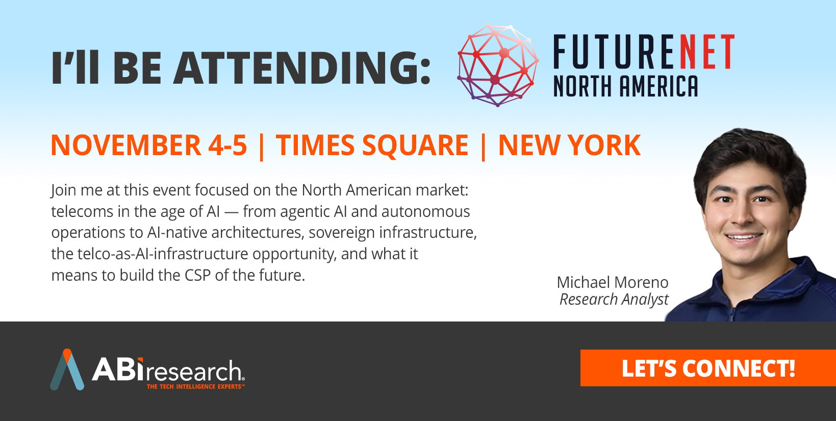 meet michael moreno at futurenet north america 2026