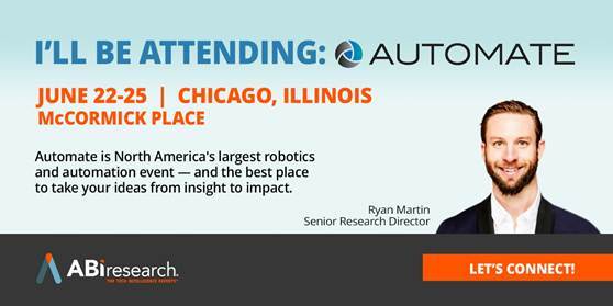 connect with ryan martin at automate 2026 card